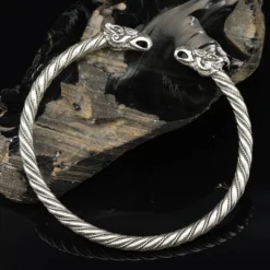 Odins Raben Armreif Silber 925/000 Wikinger Armschmuck Männer