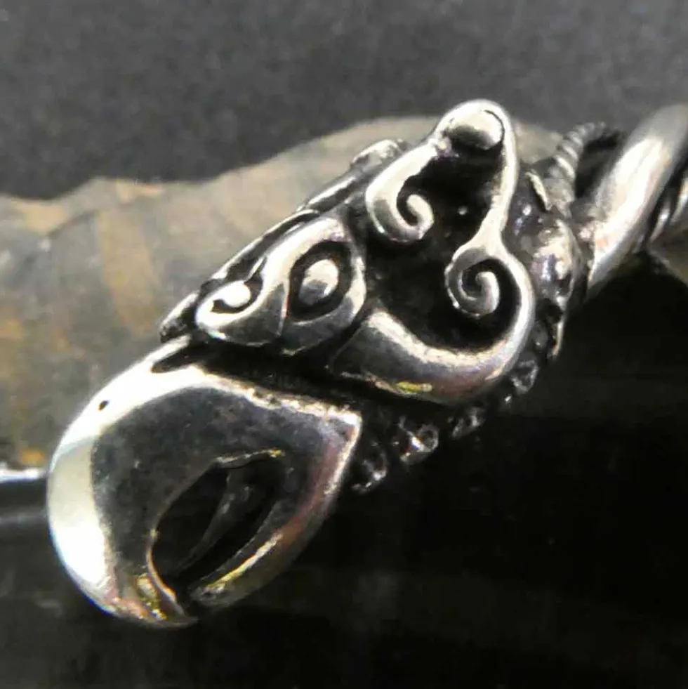 Odins Raben Armreif Silber 925/000 Wikinger Armschmuck Männer