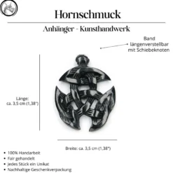 Offene Dreifalt keltischer Hornschmuck Anhänger Kette