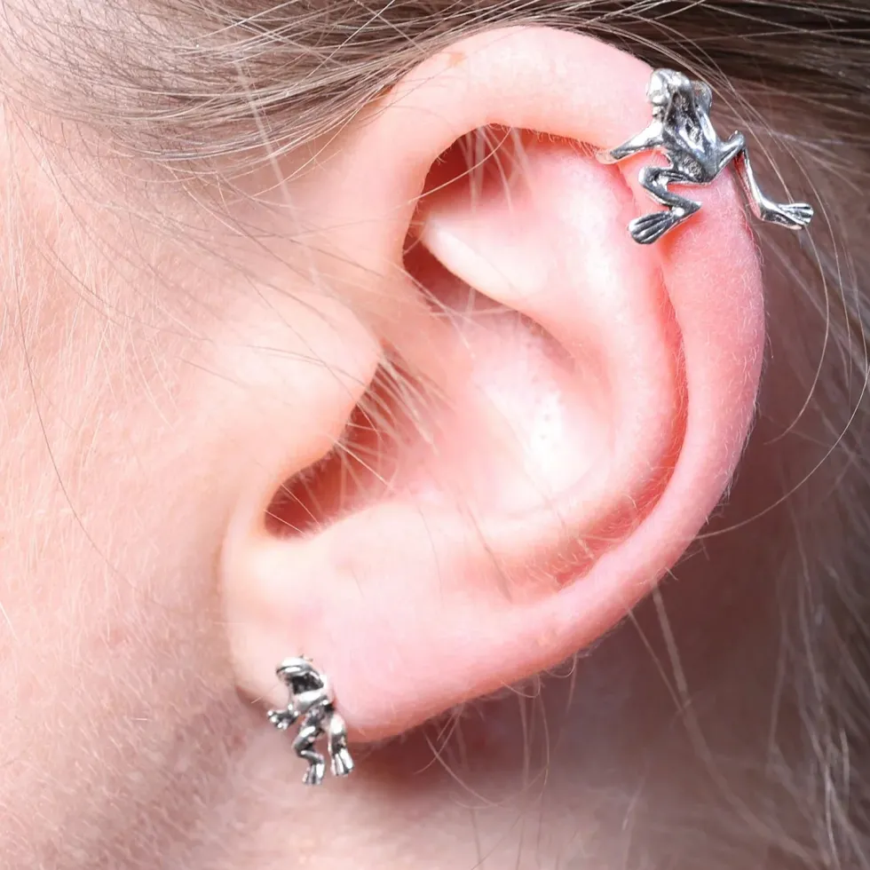 Ohrklemme Sterlingsilber Frosch