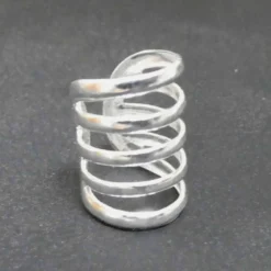 Ohrklemme Sterlingsilber schlicht 5er