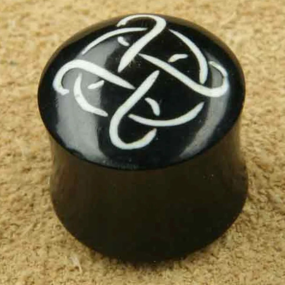 Ohrpiercing Keltenknoten Plug Horn