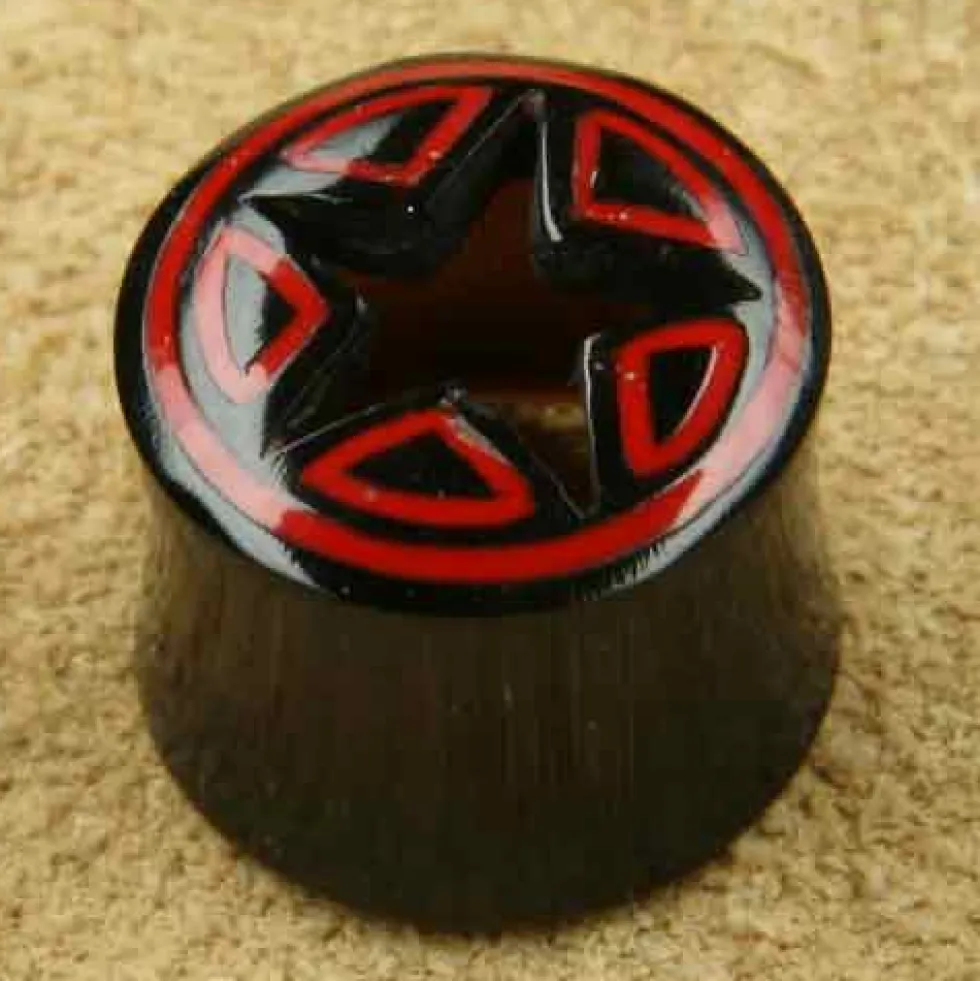 Ohrpiercing Star verziert Ohrplug 14 mm