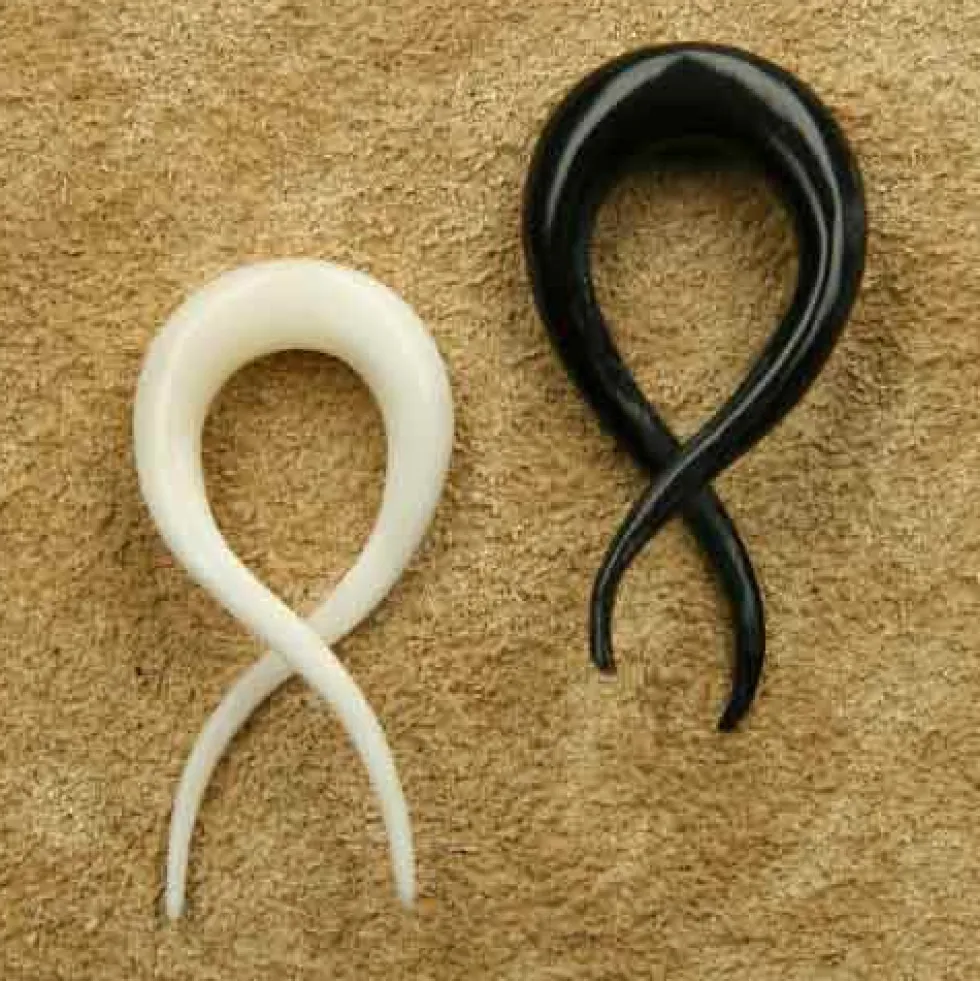 Ohrpiercing Twis Horn / Knochen 2 - 6mm Piercing Ohrschmuck