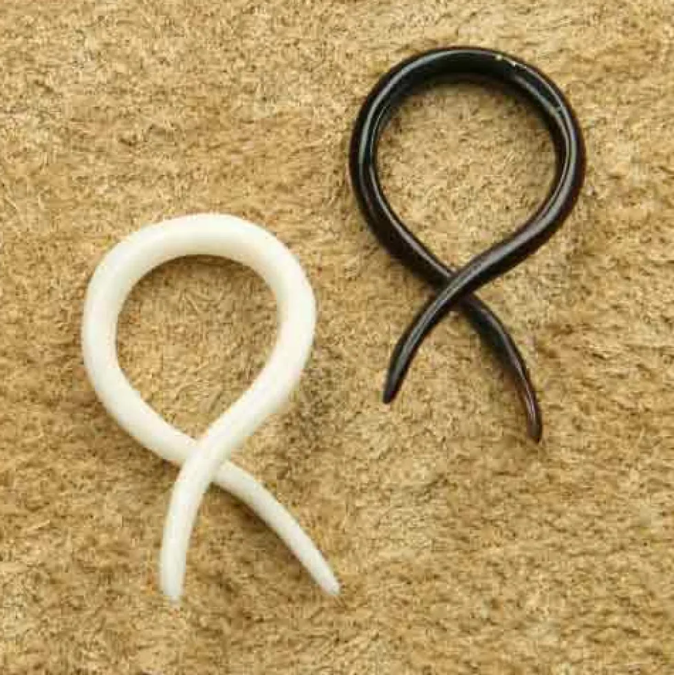 Ohrpiercing Twis Horn / Knochen 2 - 6mm Piercing Ohrschmuck