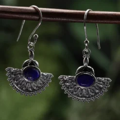 Ohrringe Lapislazuli Silber Ohrschmuck Steinschmuck Sterlingsilber