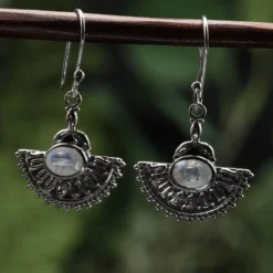 Ohrringe Mondstein Silber Ohrschmuck Steinschmuck Sterlingsilber