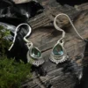 Ohrringe Mystik Quarz zarte Ohrringe Edelstein und 925 Silber