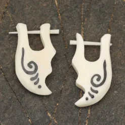 Ohrring Knochen verziert Ohrschmuck (Paar)