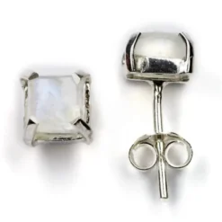 Ohrstecker Mondstein 925 Silber Ohrschmuck Paar