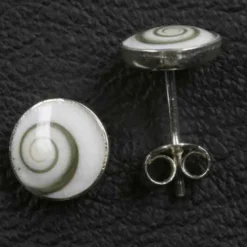Ohrstecker Muschel 925 Silber Ohrschmuck
