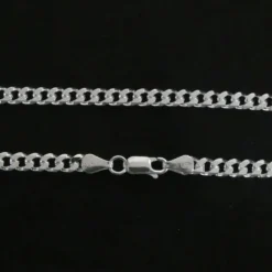 Panzerkette 5mm elegante Silberkette 925 Silber- Herren Halskette
