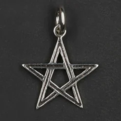 Pentagramm offen Kettenanhänger Silber Schmuck 925 Silber