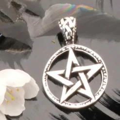 Pentagramm Schmuck Anhänger 925 Silber