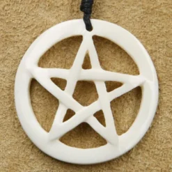 Pentagramm Schmuck aus Knochen Kette