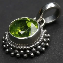 Peridot Silber Anhänger Edelstein 925 Silber