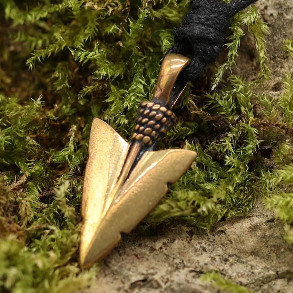 Pfeilspitze Schmuck Bronze Anhänger