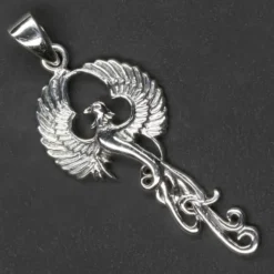 Phoenix Silber Anhänger Schmuck Kettenanhänger 925 Silber Drache