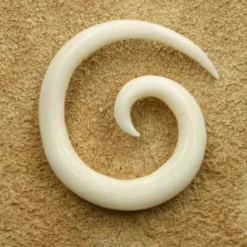 Piercing Ohr Spirale Dehnung Ohrpiercing 2 - 14mm Horn / Knochen