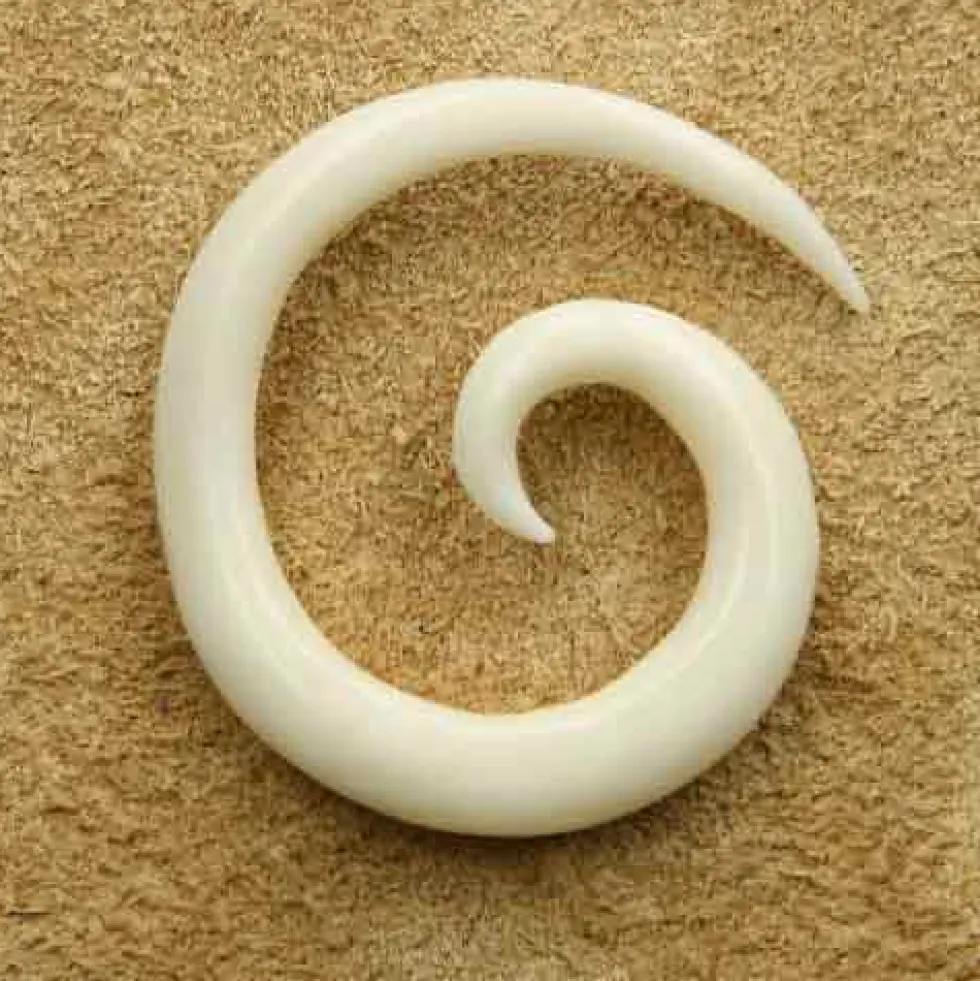 Piercing Ohr Spirale Dehnung Ohrpiercing 2 - 14mm Horn / Knochen