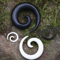 Piercing Ohr Spirale Dehnung Ohrpiercing 2 - 14mm Horn / Knochen
