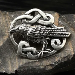 Rabe keltischer Schmuck Anhänger aus Silber 925