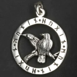 Raben Odins Schmuck Anhänger 925 Silber