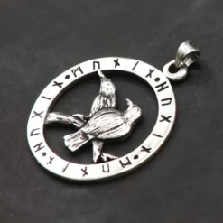 Raben Odins Schmuck Anhänger 925 Silber