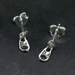 Reißverschluß klein Ohrstecker Sterlingsilber Ohrschmuck