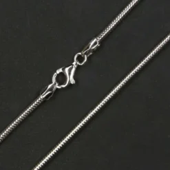 Rhodinierte Schlangenkette 1,9mm 925 Silber diverse Längen