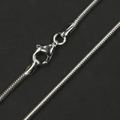 Rhodinierte Schlangenkette 1,6mm 925 Silber diverse Längen