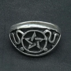 Ring Pentagramm 925er Silberschmuck