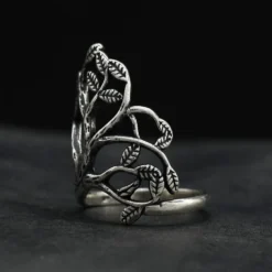 Ring Schmuck Zweig Design edel Silbering 925 Silber
