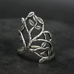 Ring Schmuck Zweig Design edel Silbering 925 Silber