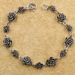 Rosen Armband Sterlingsilber Länge: 19cm 925 Silber