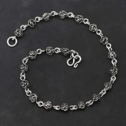 Rosen Fußkette Sterlingsilber Schmuck
