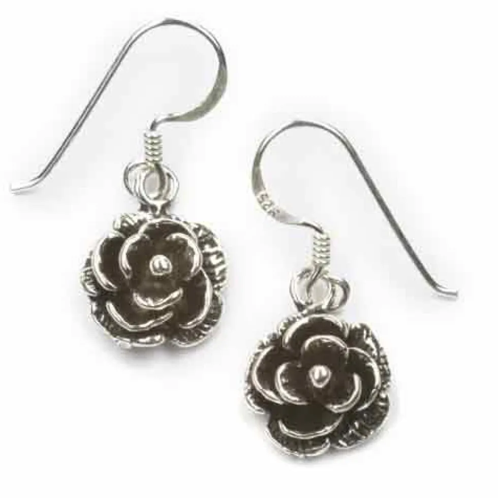 Rosen Ohrhänger Silberschmuck Ohrschmuck (Paar) 925 Silber