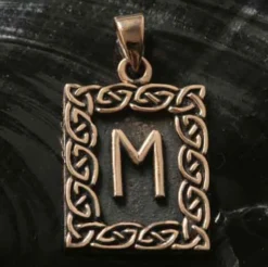 Rune Bronze Schmuck ehwo Anhänger älteres Futhark