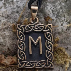 Rune Bronze Schmuck ehwo Anhänger älteres Futhark