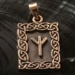 Rune Bronze Schmuck elhaz Anhänger älteres Futhark