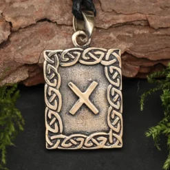 Rune Bronze Schmuck gebo Anhänger älteres Futhark