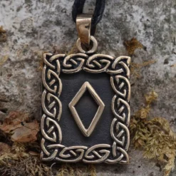 Rune Bronze Schmuck ingwaz Anhänger älteres Futhark