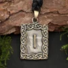 Rune Bronze Schmuck isa Anhänger älteres Futhark
