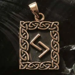 Rune Bronze Schmuck jera Anhänger älteres Futhark