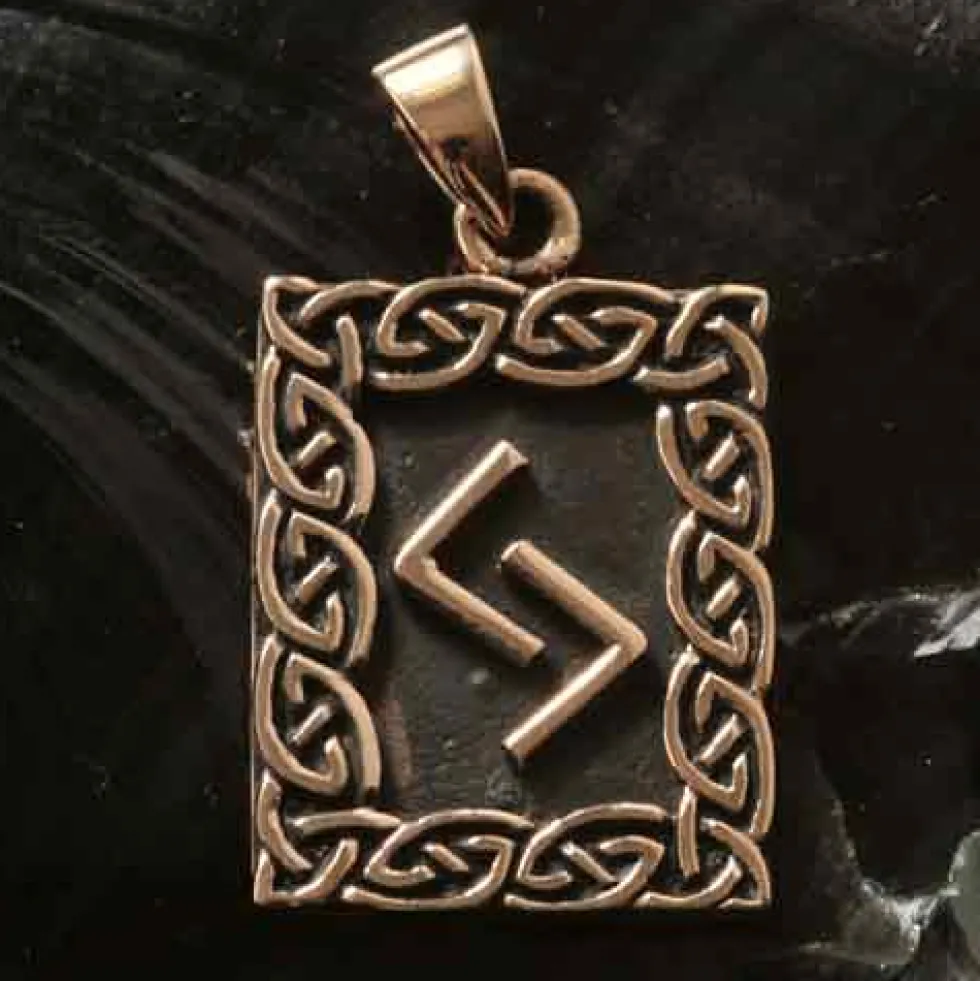 Rune Bronze Schmuck jera Anhänger älteres Futhark