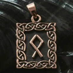 Rune Bronze Schmuck othala Anhänger älteres Futhark