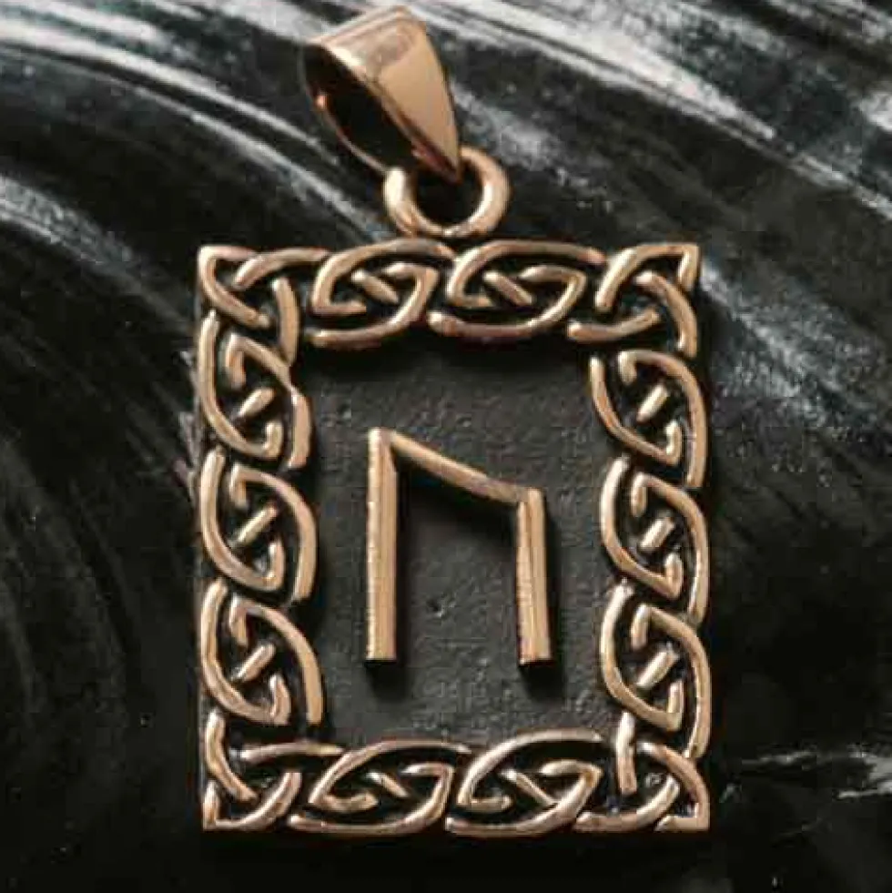 Rune Bronze Schmuck uruz Anhänger älteres Futhark