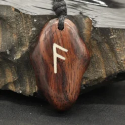 Rune Holz Schmuck ansuz - älteres Futhark
