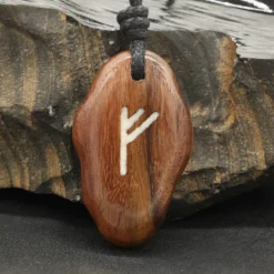 Rune Holz Schmuck fehu - älteres Futhark
