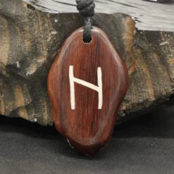 Rune Holz Schmuck hagalaz - älteres Futhark